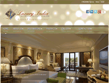 Tablet Screenshot of luxuryindiaholidays.com